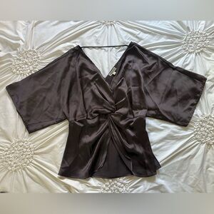 Pleione Dark Brown Blouse